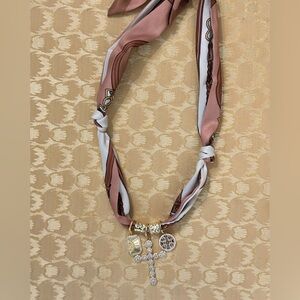 Gemelli Jewelry Scarf Necklace with Charms